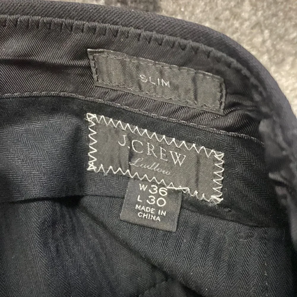 J. Crew Ludlow Slim-fit suit pant in Italian wool